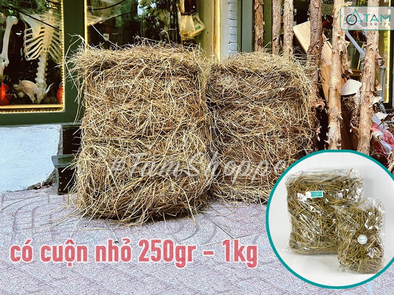 Cuộn rơm khô trang trí loại đẹp nhiều cỡ PKHM-25
